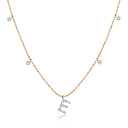 Колье из комбинированного золота с бриллиантами