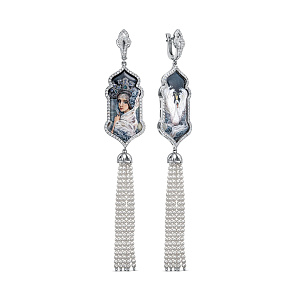 Серьги с английским замком 12-12222-1522