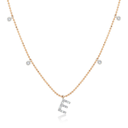 Колье из комбинированного золота с бриллиантами