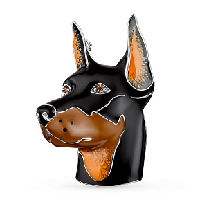 Брошь из серебра с эмалью