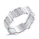 Кольцо из белого золота с бриллиантами