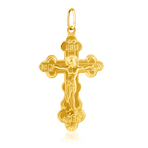 Крест из желтого золота