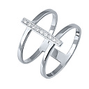 Кольцо из белого золота с бриллиантами