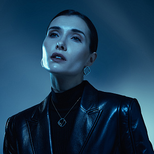 Подвеска из белого золота с бриллиантом