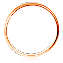 Кольцо обручальное гладкое из красного золота с бриллиантами