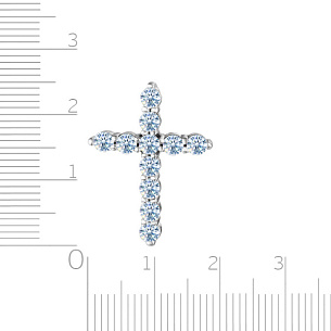 Подвеска из серебра с фианитом