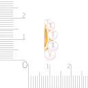 Подвеска из желтого золота с жемчугом