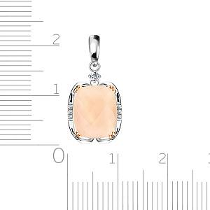 Подвеска из белого золота с бриллиантами