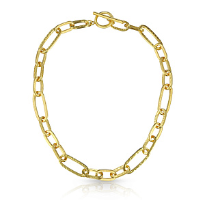 Цепь декоративная из серебра с позолотой