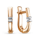 Серьги из красного золота с бриллиантами