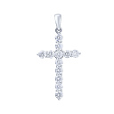 Подвеска из белого золота с бриллиантами