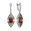 Серьги с английским замком из серебра