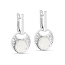 Серьги с английским замком из серебра