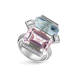 Кольцо из белого золота