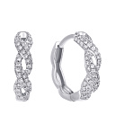 Серьги из белого золота с бриллиантами