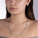 Серьги с английским замком из серебра