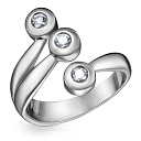 Кольцо из белого золота с бриллиантами