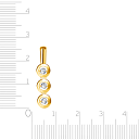 Подвеска из желтого золота с бриллиантами