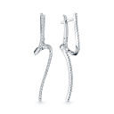 Серьги из белого золота с бриллиантами