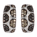 Серьги из белого золота с бриллиантами