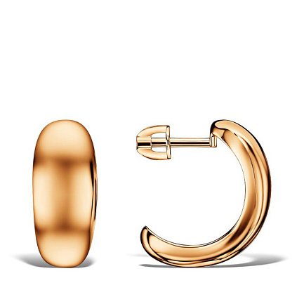 Серьги из красного золота