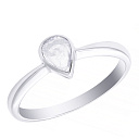 Кольцо из белого золота с бриллиантом