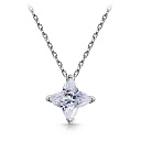 Колье из серебра с фианитом