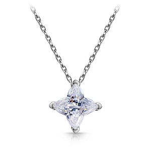 Колье из серебра с фианитом