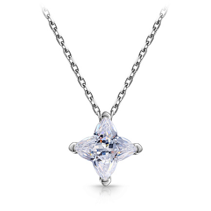 Колье из серебра с фианитом