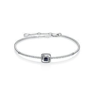 Браслет из белого золота с бриллиантом