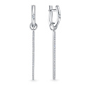 Серьги из белого золота с бриллиантами