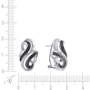 Серьги из белого золота