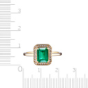 Кольцо из желтого золота с бриллиантами