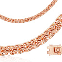 Цепь ручной работы из красного золота