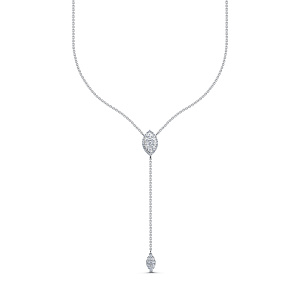 Колье из белого золота с бриллиантами