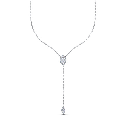 Колье из белого золота с бриллиантами