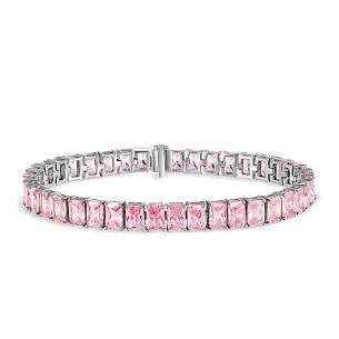 Браслет из серебра с цирконием