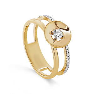 Кольцо из желтого золота