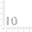 Серьги из белого золота с бриллиантами