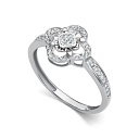 Кольцо из белого золота с бриллиантами