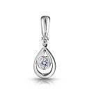 Подвеска из белого золота с бриллиантами