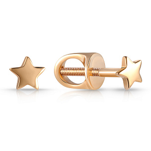 Серьги-пусеты из золота