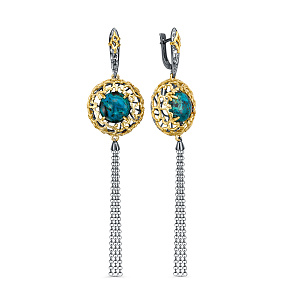 Серьги с английским замком 12-1031-24281
