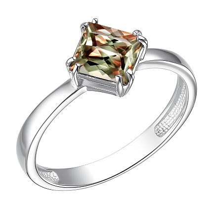 Кольцо из серебра с султанитом