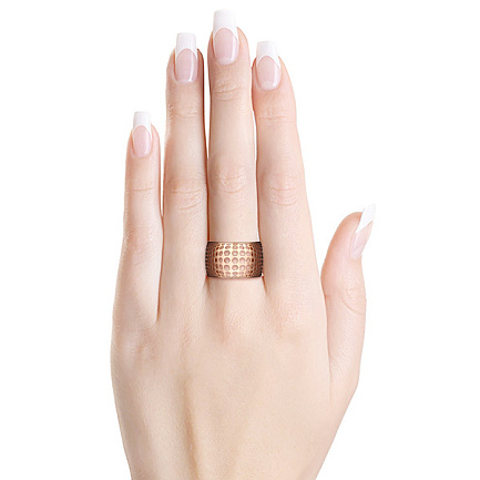 Кольцо из красного золота