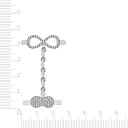 Кольцо из серебра с фианитом