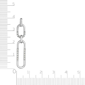 Подвеска из белого золота с бриллиантами