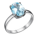 Кольцо из серебра с топазом