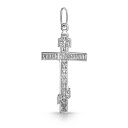 Крест из белого золота