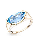 Кольцо из желтого золота с топазом